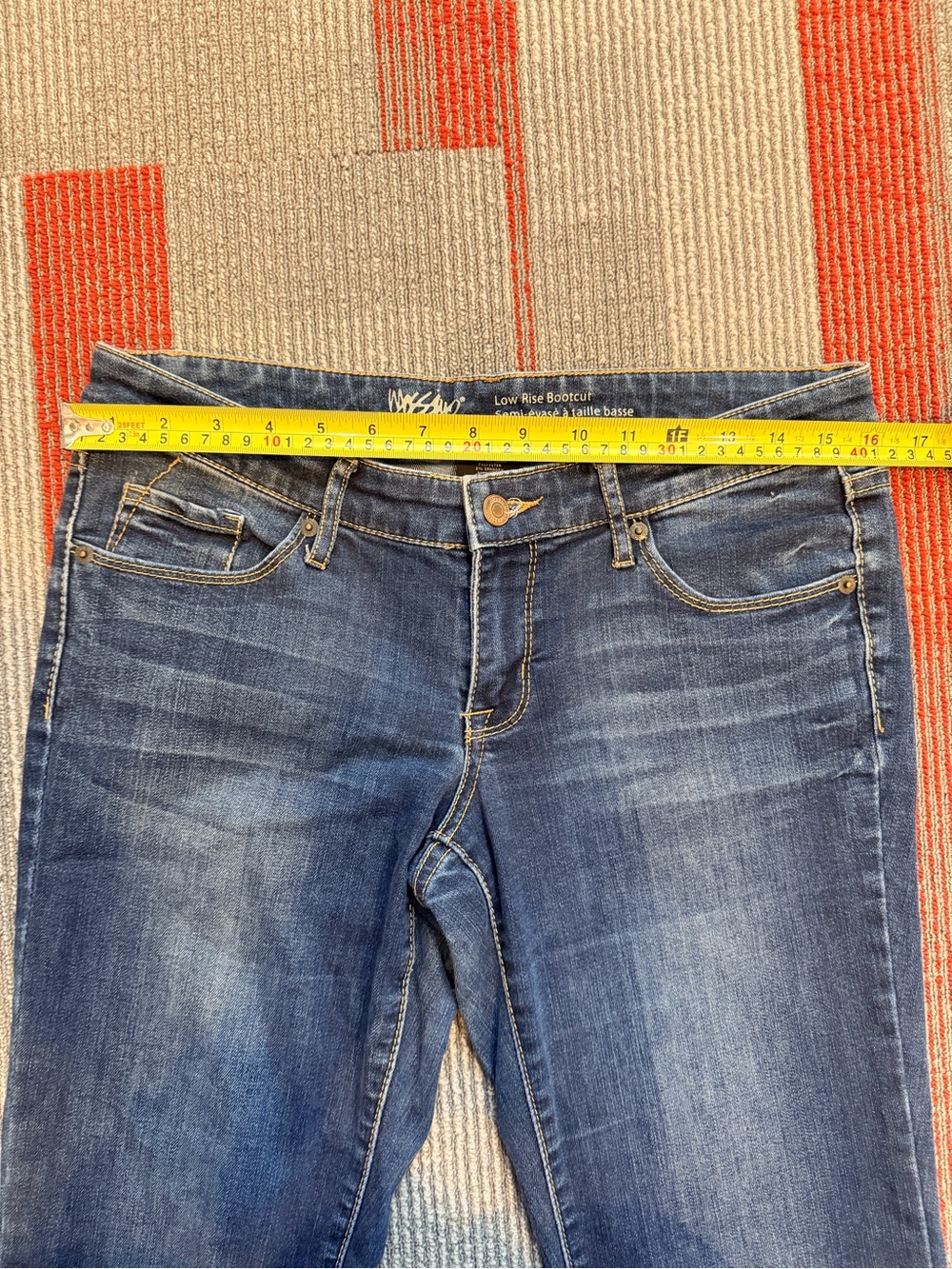 Mossino Denim Women’s Low Rise Bootcut Jeans 78% Cotton size 8/29R - Picture 10 of 10
